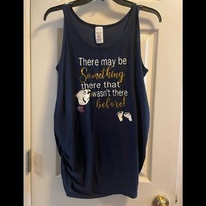 Disney Beauty and the beast maternity tank top